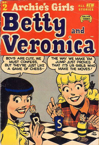 Archie's Girls Betty and Veronica (Archie, 1950 series) #2 June 1950