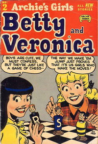 Archie's Girls Betty and Veronica (Archie, 1950 series)  #2 (June 1950) — Untitled