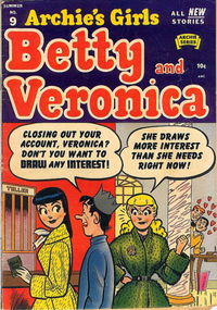 Archie's Girls Betty and Veronica (Archie, 1950 series) #9 (Summer 1953)