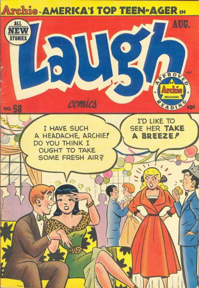 Laugh Comics (Archie, 1946? series) #58 August 1953