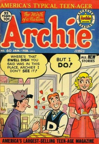 Archie Comics (Archie, 1942 series) #60 January-February 1953