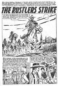 Western Gunfighters (Horwitz, 1958? series) #10 — The Rustlers Strike (page 1)