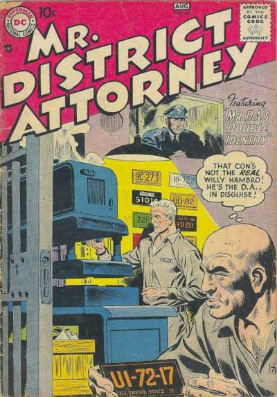Mr. District Attorney (DC, 1948 series) #58 (July-August 1957)