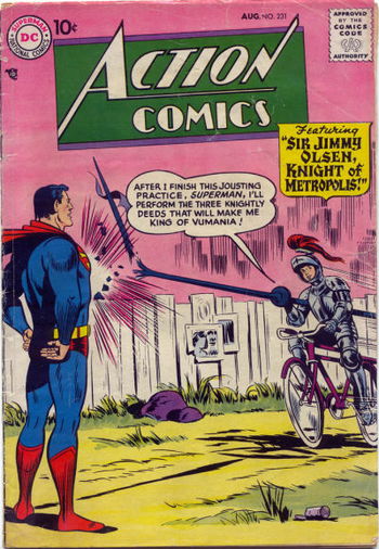 Sir Jimmy Olsen, Knight of Metropolis!