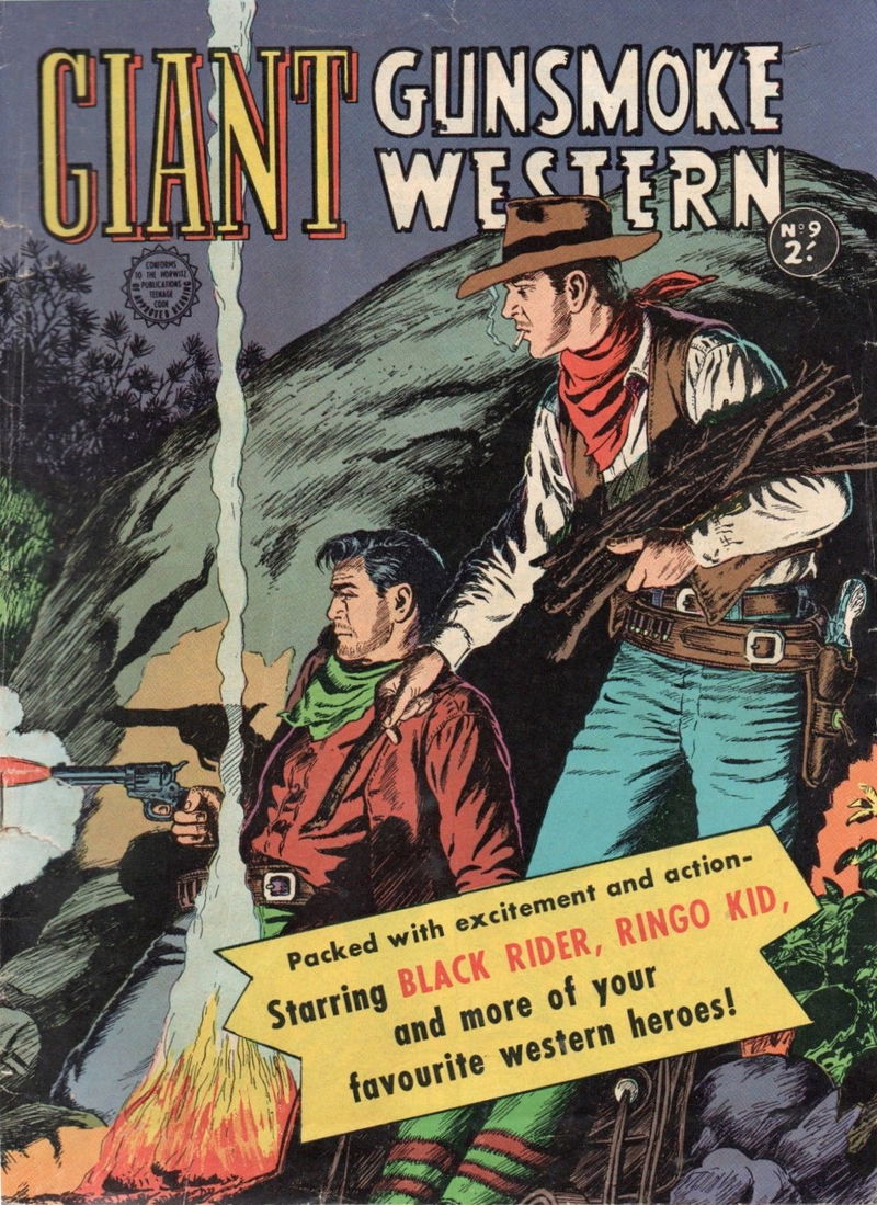 Giant Gunsmoke Western (Horwitz, 1958 series) #9 ([July 1959?])