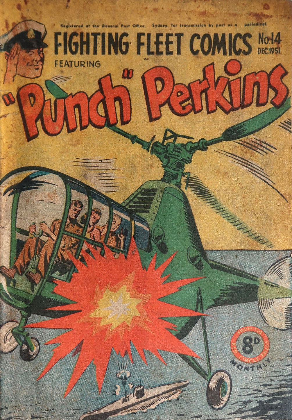 Fighting Fleet Comics (Red Circle, 1951 series) #14 — Featuring "Punch" Perkins ([December 1951])
