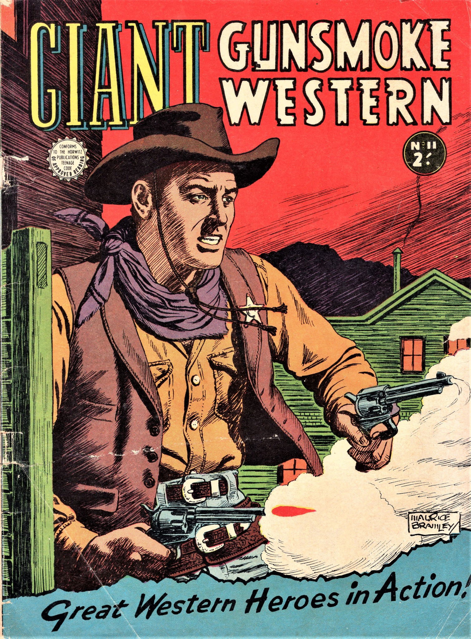 Giant Gunsmoke Western (Horwitz, 1958 series) #11 ([November 1959?])