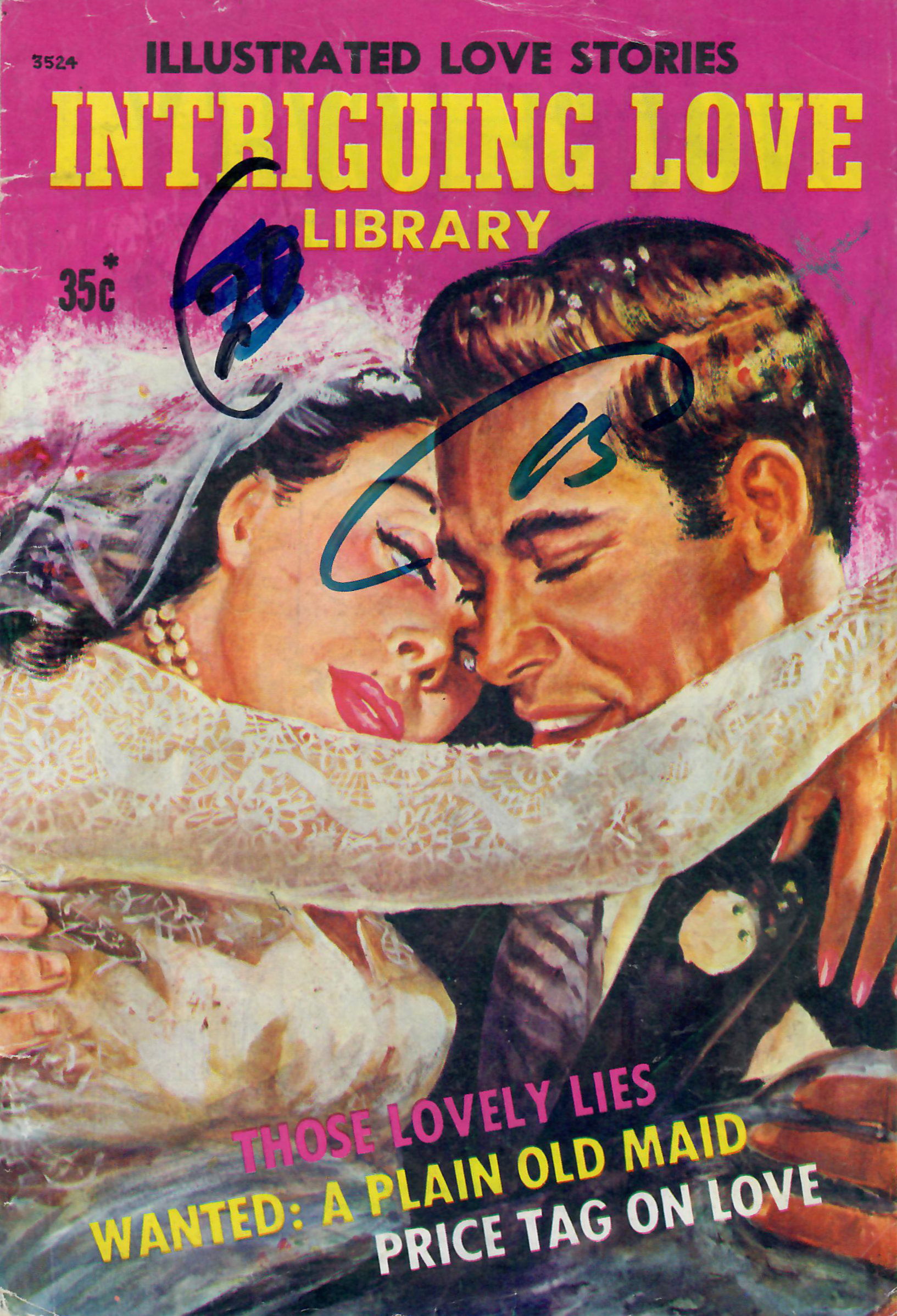 Intriguing Love Library (Jubilee/South Pacific, 1975) #3524 — Illustrated Love Stories ([1975])