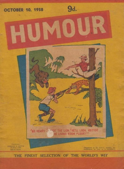 Humour  v38#41 (10 October 1958)