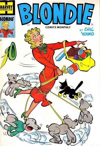 Blondie Comics Monthly (Harvey, 1950 series)  #75 (February 1955)