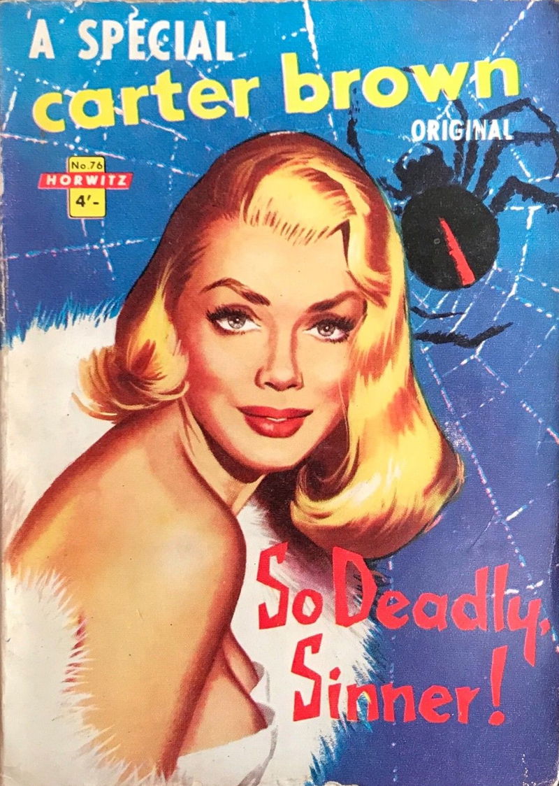 Carter Brown (Horwitz, 1955 series) #76 — So Deadly, Sinner! (September 1959)