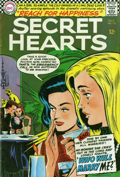 Secret Hearts (DC, 1949 series) #113 (July 1966)