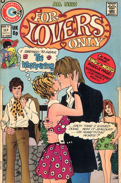 For Lovers Only (Charlton, 1971 series) #75 September 1974