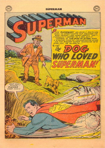 Superman (DC, 1939 series) #88 — The Dog Who Loved Superman (page 1)