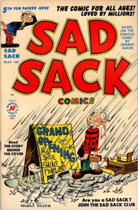Sad Sack Comics (Harvey, 1949 series)  #5 (May 1950) — No title recorded