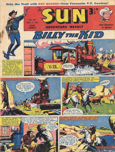 Sun (AP, 1952 series) #421 (2 March 1957)