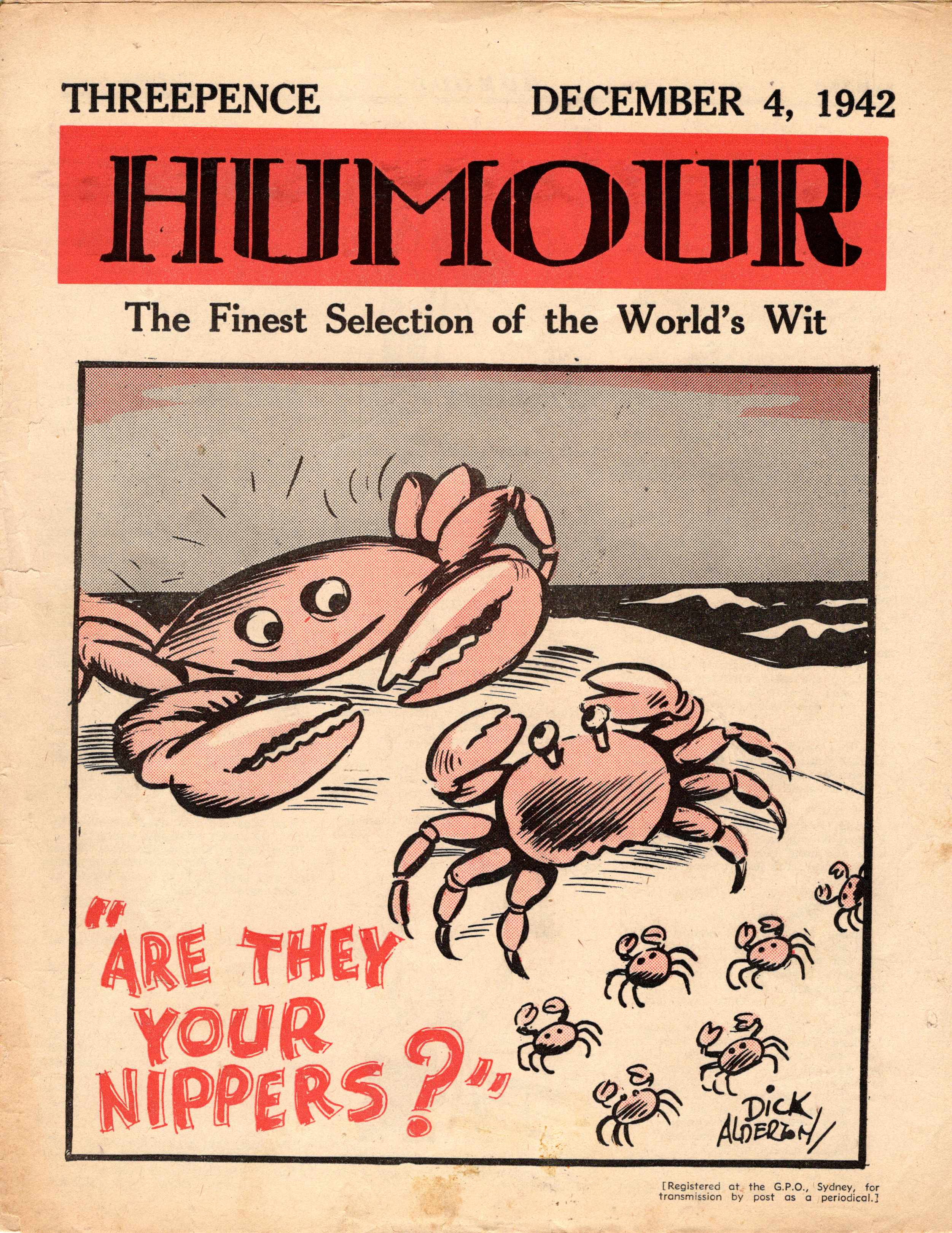 Humour (New Century, 1922 series) v22#49 (4 December 1942)