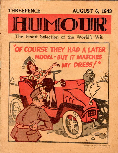Humour  v23#32 (6 August 1943)