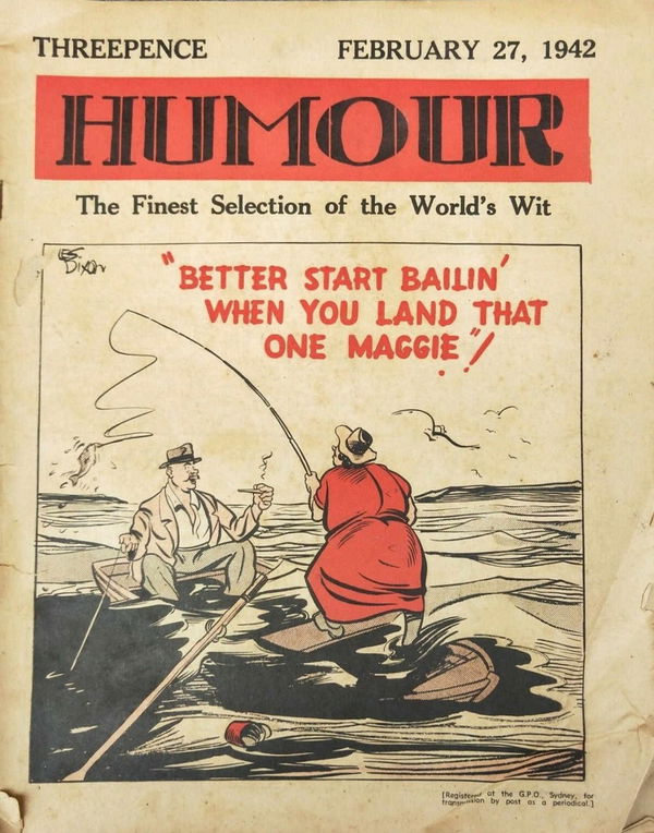 Humour (New Century, 1922 series) v22#9 (27 February 1942)