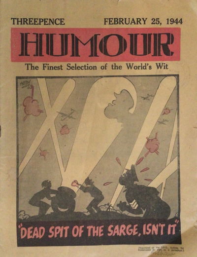 Humour (New Century, 1922 series) v24#8 (25 February 1944)