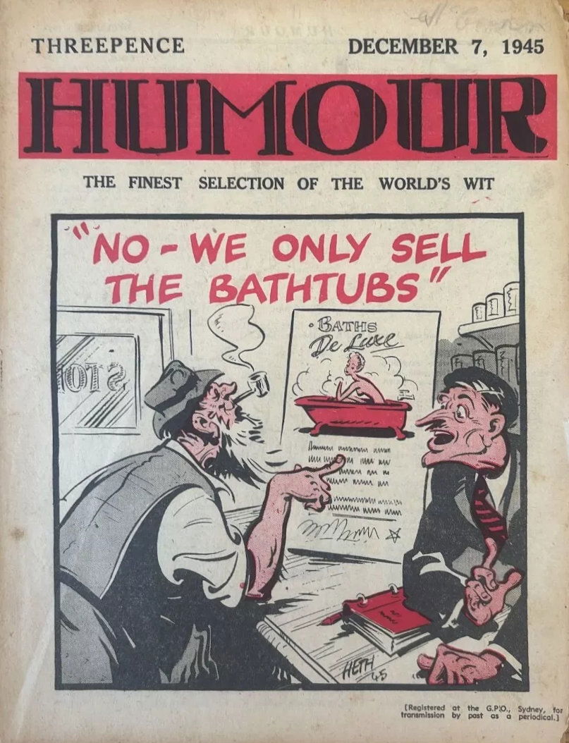 Humour (New Century, 1922 series) v25#49 (7 December 1945)