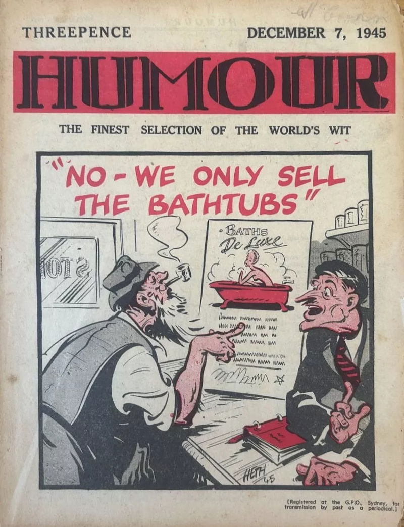Humour (New Century, 1922 series) v25#49 (7 December 1945)