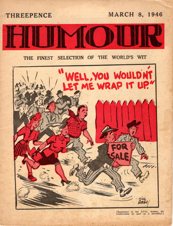 Humour (New Century, 1922 series) v26#10 (8 March 1946)