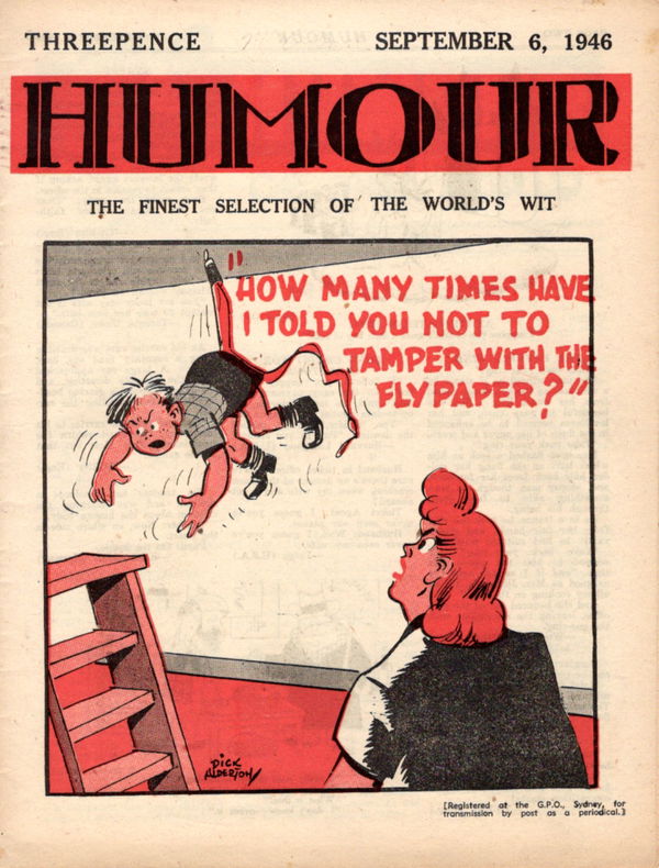 Humour (New Century, 1922 series) v26#36 (6 September 1946)