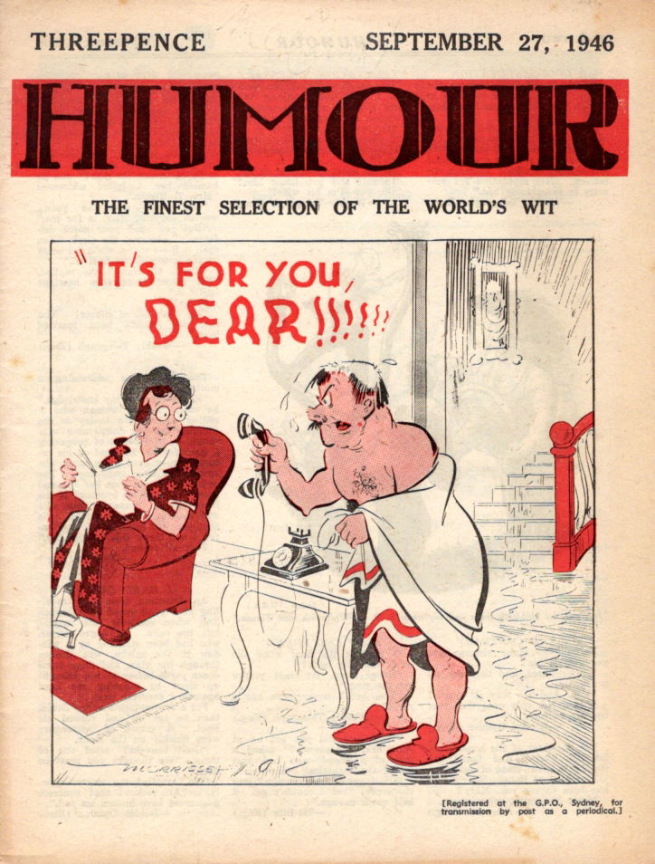Humour (New Century, 1922 series) v26#39 (27 September 1946)