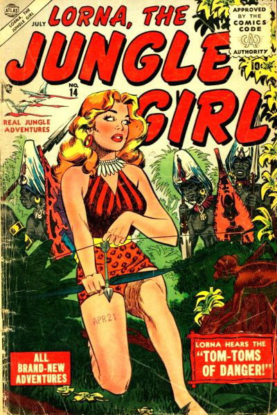 Lorna the Jungle Girl (Marvel, 1954 series) #14 (July 1955)