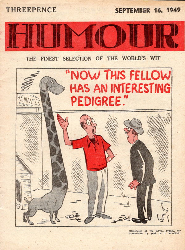 Humour (New Century, 1922 series) v29#37 (16 September 1949)