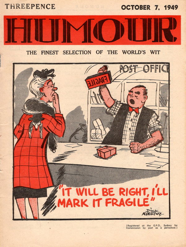 Humour (New Century, 1922 series) v29#40 (7 October 1949)