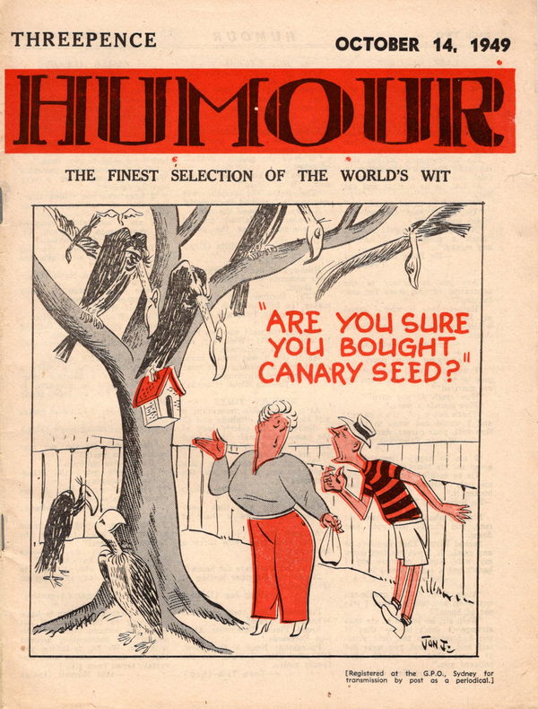 Humour (New Century, 1922 series) v29#41 (14 October 1949)