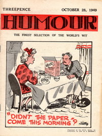 Humour (New Century, 1922 series)  v29#43 (28 October 1949)