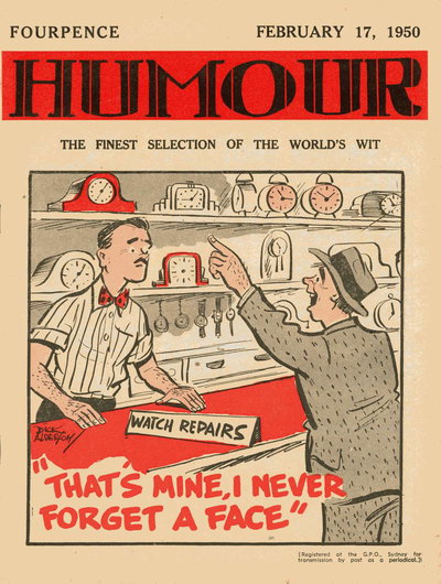 Humour  v30#7 (17 February 1950)