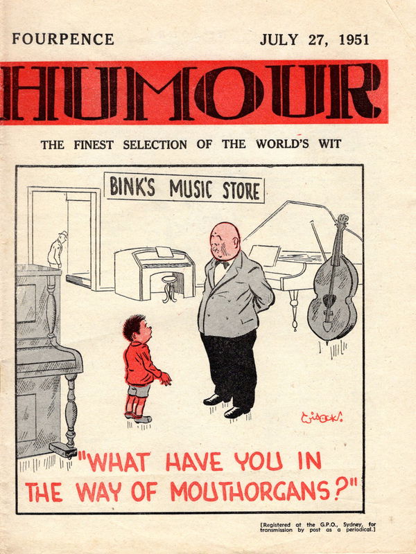 Humour (New Century, 1922 series) v31#30 (27 July 1951)