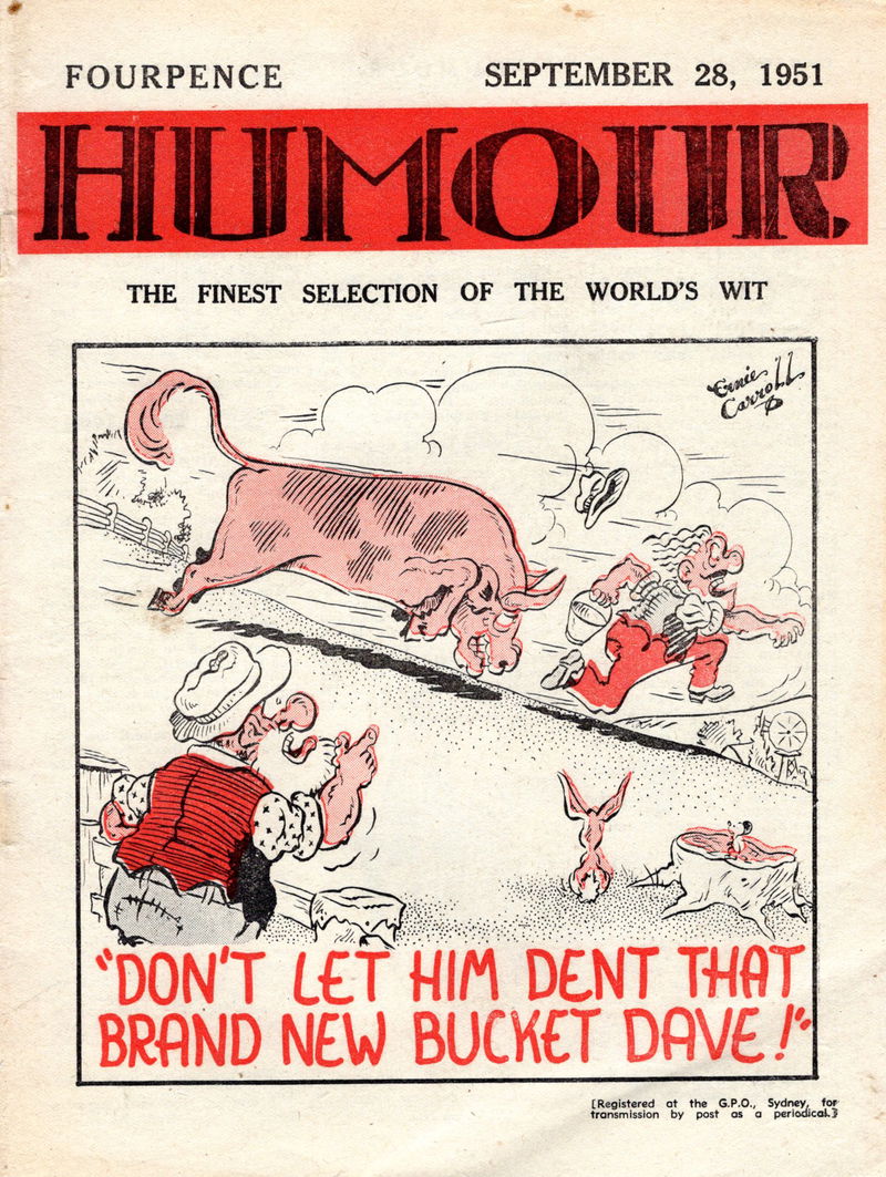 Humour (New Century, 1922 series) v31#39 (28 September 1951)