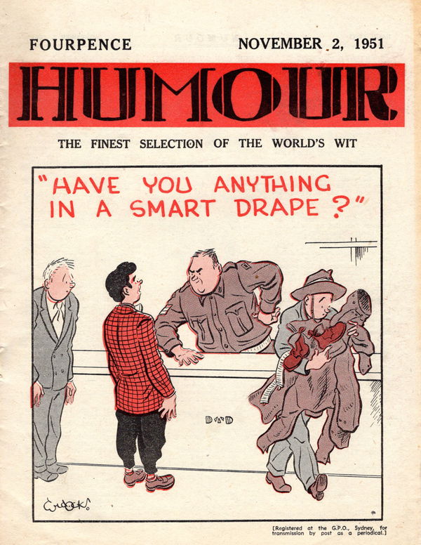 Humour (New Century, 1922 series) v31#44 (2 November 1951)