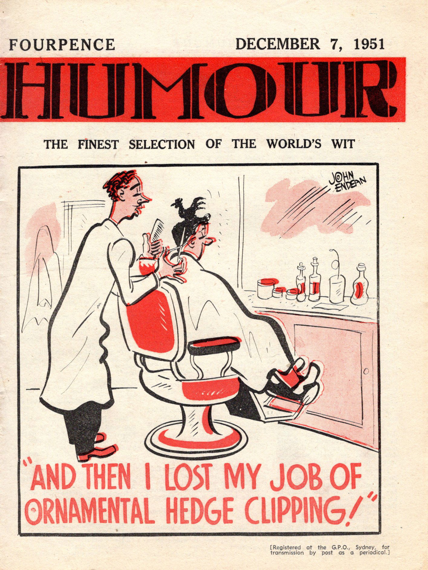 Humour (New Century, 1922 series) v31#49 (7 December 1951)