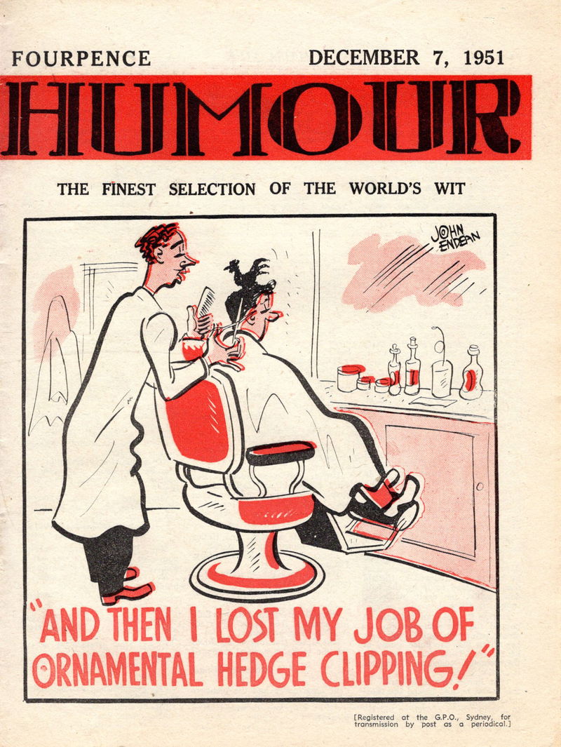 Humour (New Century, 1922 series) v31#49 (7 December 1951)
