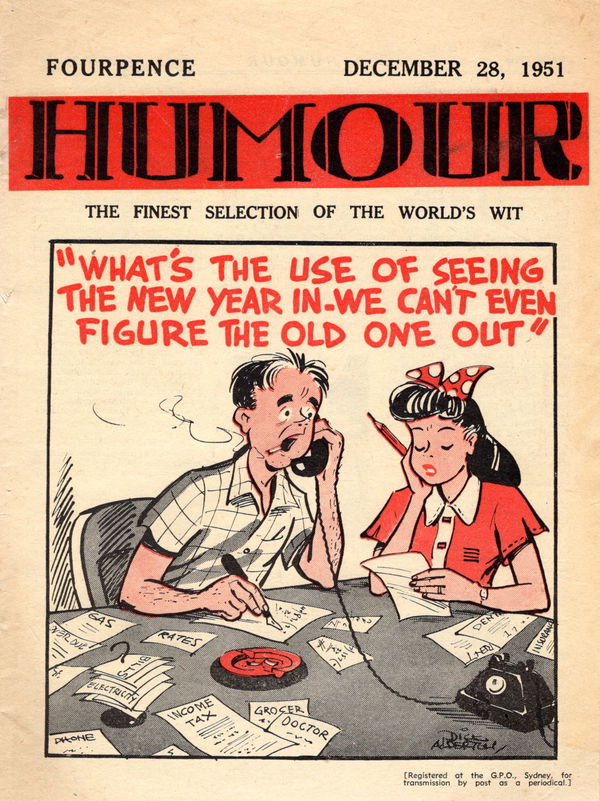 Humour (New Century, 1922 series) v31#52 (28 December 1951)