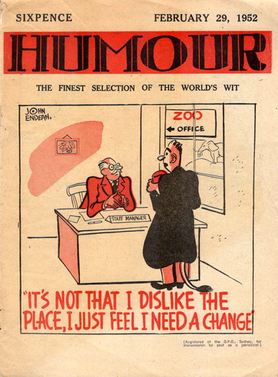 Humour  v32#9 (29 February 1952)
