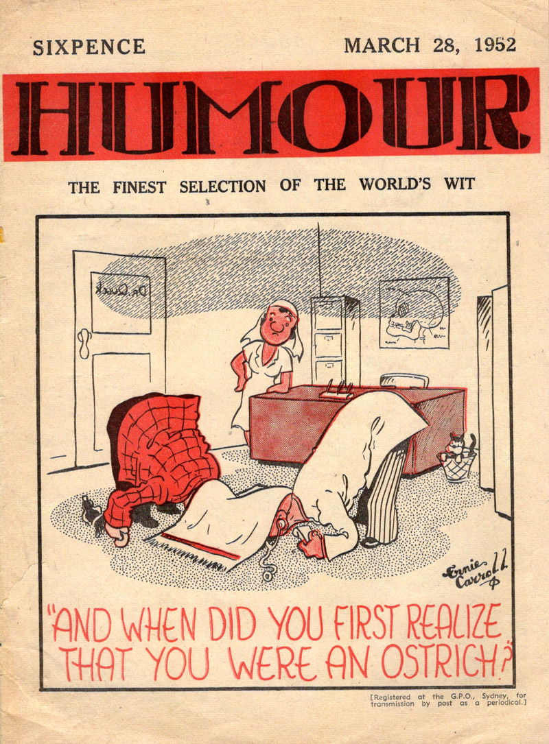 Humour (New Century, 1922 series) v32#13 (28 March 1952)
