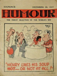 Humour (New Century, 1922 series)  v32#52 (26 December 1952)