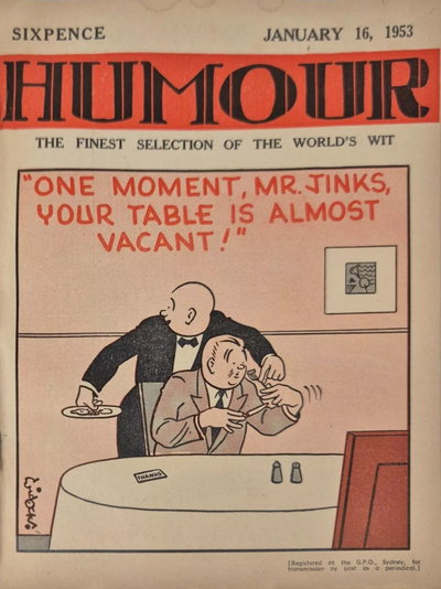 Humour  v33#3 (16 January 1953)