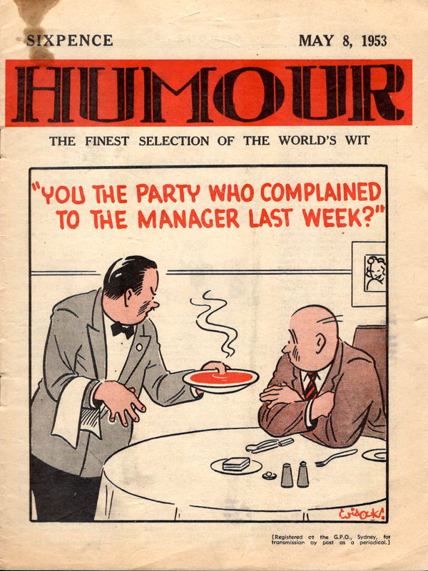 Humour (New Century, 1922 series) v33#19 (8 May 1953)