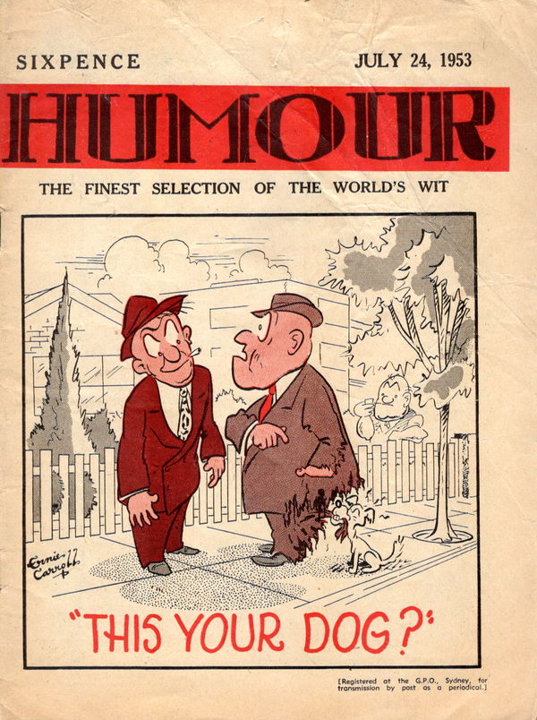 Humour (New Century, 1922 series) v33#30 (24 July 1953)