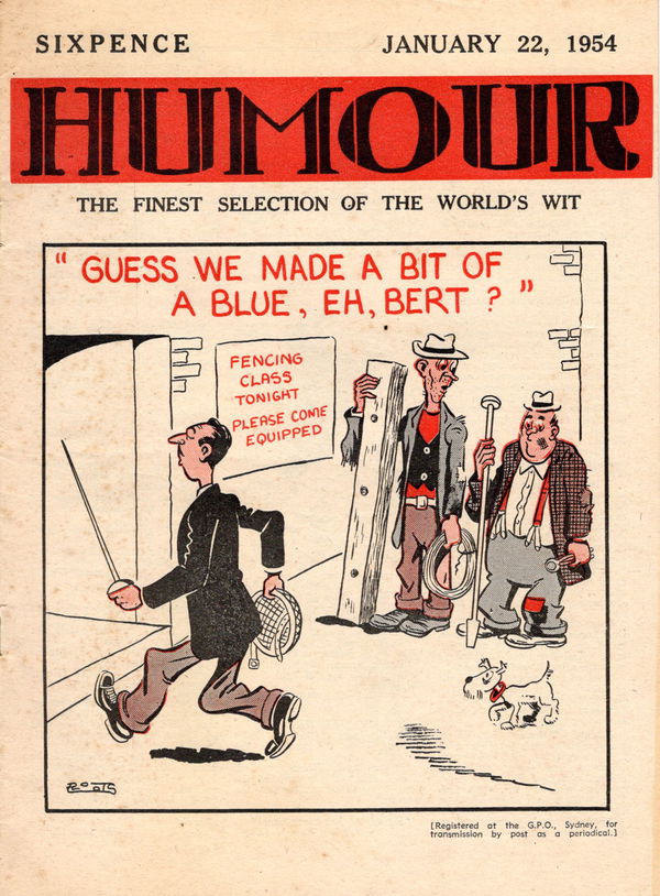 Humour (New Century, 1922 series) v34#4 (22 January 1954)