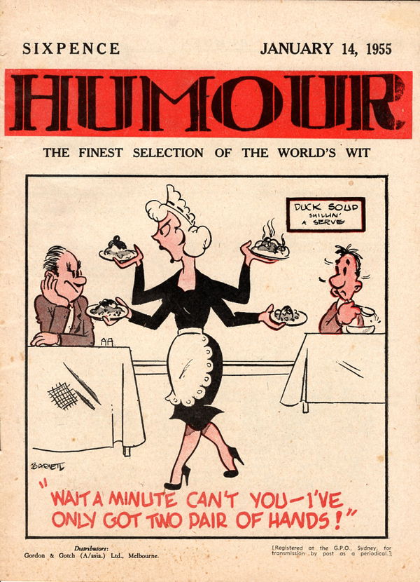 Humour (New Century, 1922 series) v35#2 (14 January 1955)