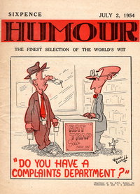 Humour (New Century, 1922 series)  v34#27 (2 July 1954)